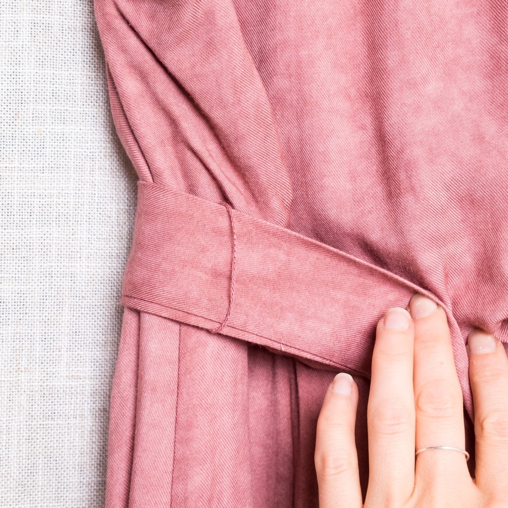 Pink Open-Back Jumpsuit - Picture 8 of 10